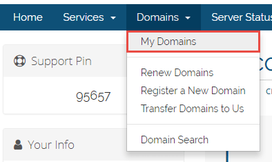Update Domain Contact Information