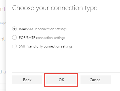 Choose Connection Type