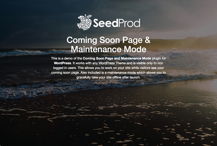 SeedProd Coming Soon Pages