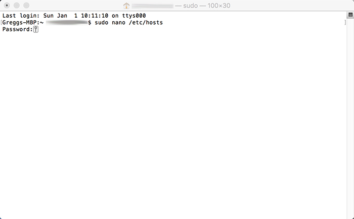 Edit Hosts File on a Mac